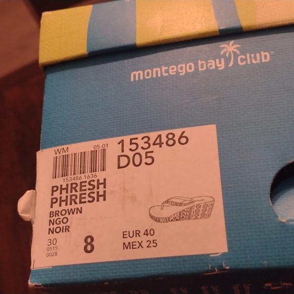 Women's Montego bay Club Phresh Brown NGO NOIR size 8. - Picture 11 of 12